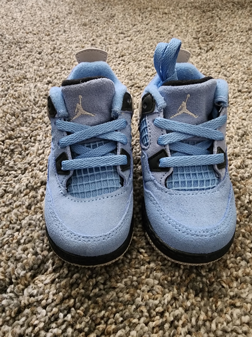 Jordan Kids' Light Blue Suede Sneakers